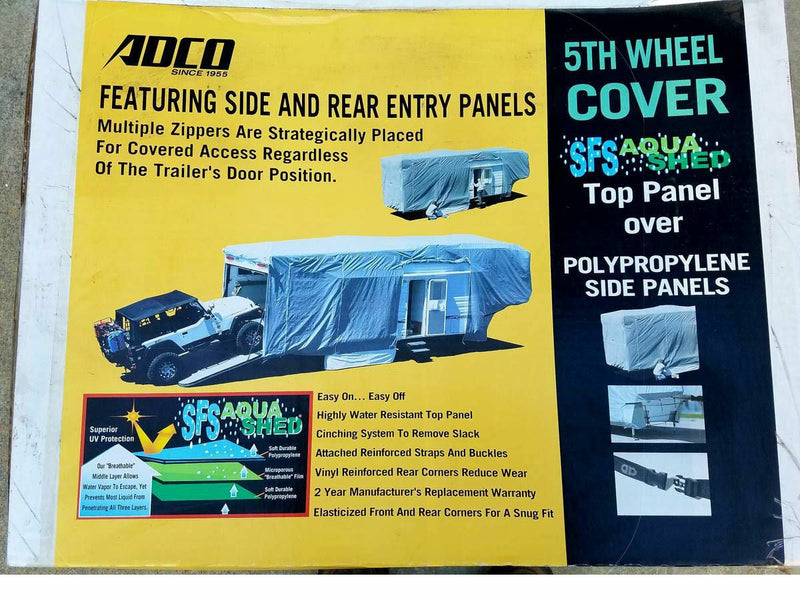 Fifth Wheel Travel Trailer Toy Hauler 31-34 Camper Cover ADCO 52255