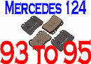 Fr Brake Pads Mercedes Benz 300 320 400 420 e ce te 124