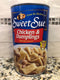 3 CANS Sweet Sue Chicken & Dumplings 48 oz can Biscuit Pastry Stew 9 LBS!