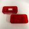 Pair of Bargman Tail Light Replacement Lens Camper RV Travel Trailer Pop Up Teardrop