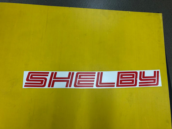 Shelby Red Windshield Sticker Decal