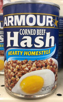 6 CANS Armour Hearty Homestyle Corned Beef Hash Sandwich Meat 14oz Stew