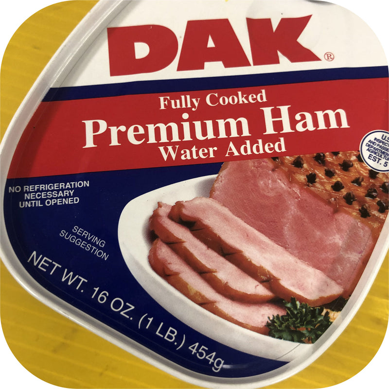 12 Dak Premium Canned Ham 16oz (1LB.) Cooked ONE DOZEN FREE SHIP