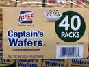 80 Packs Lance Cream Cheese & Chives on Captain’s Wafer Crackers NABS FREE SHIP