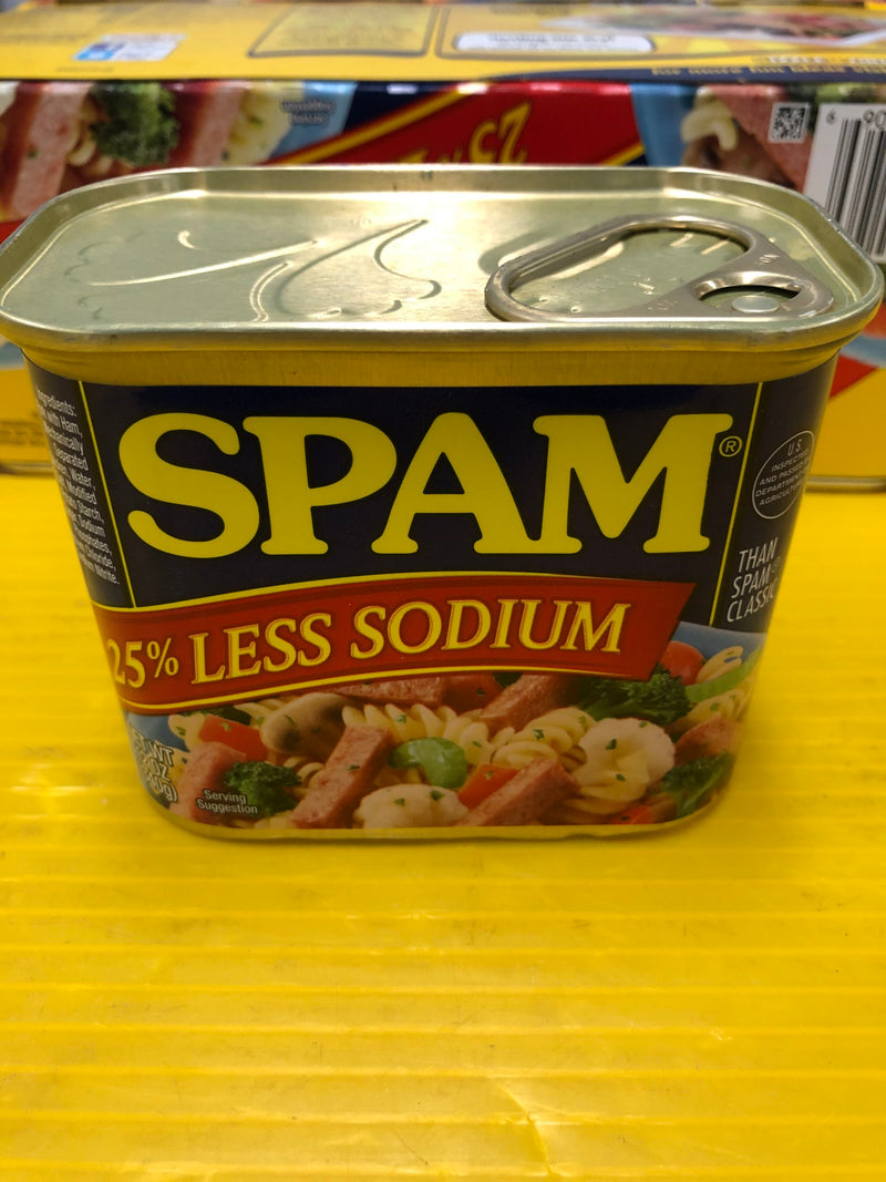 12 CANS Spam 25% Less Sodium 12 oz. cans Treet Lunch Meat FREE SHIP