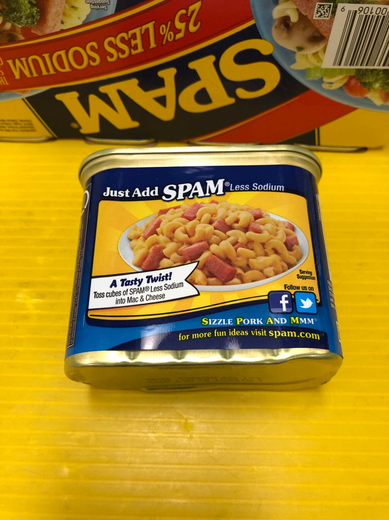 12 CANS Spam 25% Less Sodium 12 oz. cans Treet Lunch Meat FREE SHIP