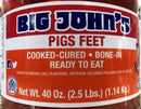 1/2 Gallon Jar Big John's Pickled Pig's Feet like Sausage Wieners 2.5 lbs 40 oz.