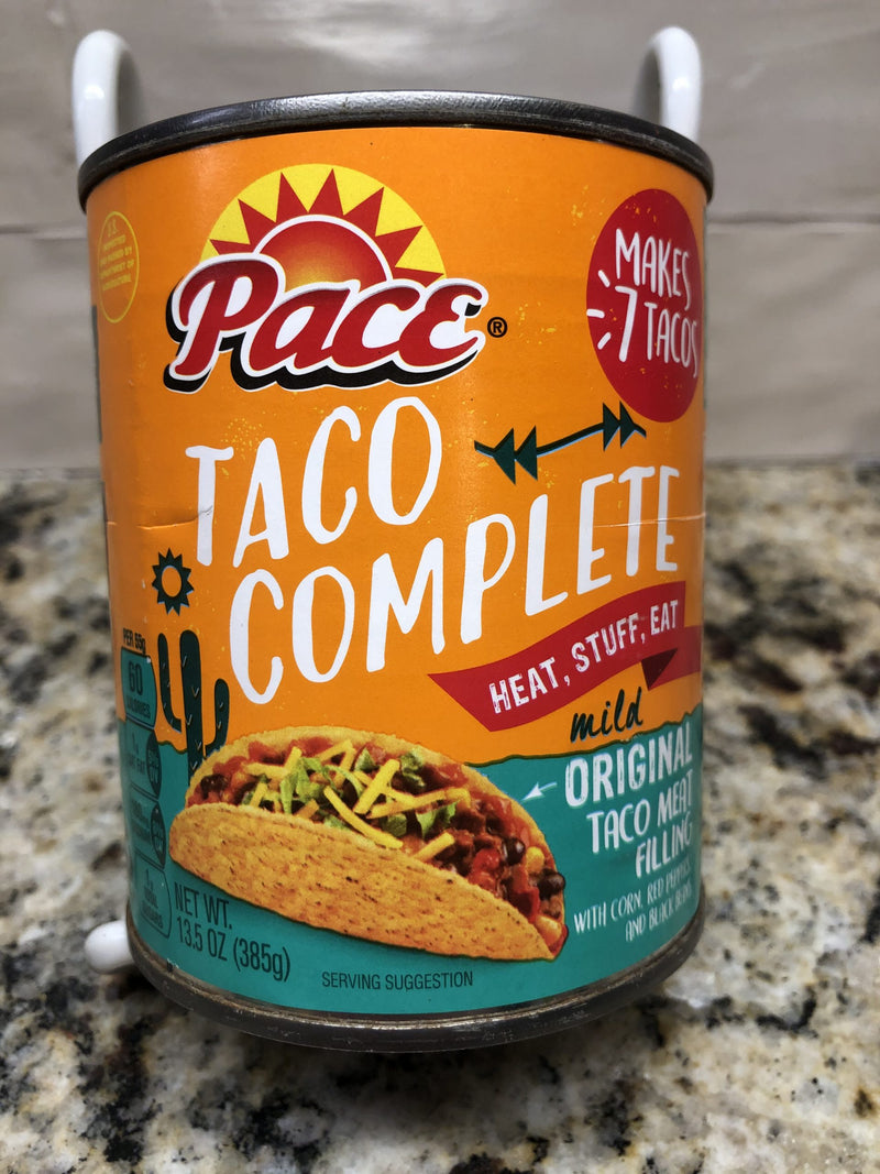 12 Cans Pace Complete Taco Filling Meat Mild Original Beef FREE SHIP