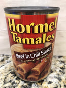 4 CANS Hormel Beef in Chili Sauce Tamales 15 Oz Can Corn Meal Peppers