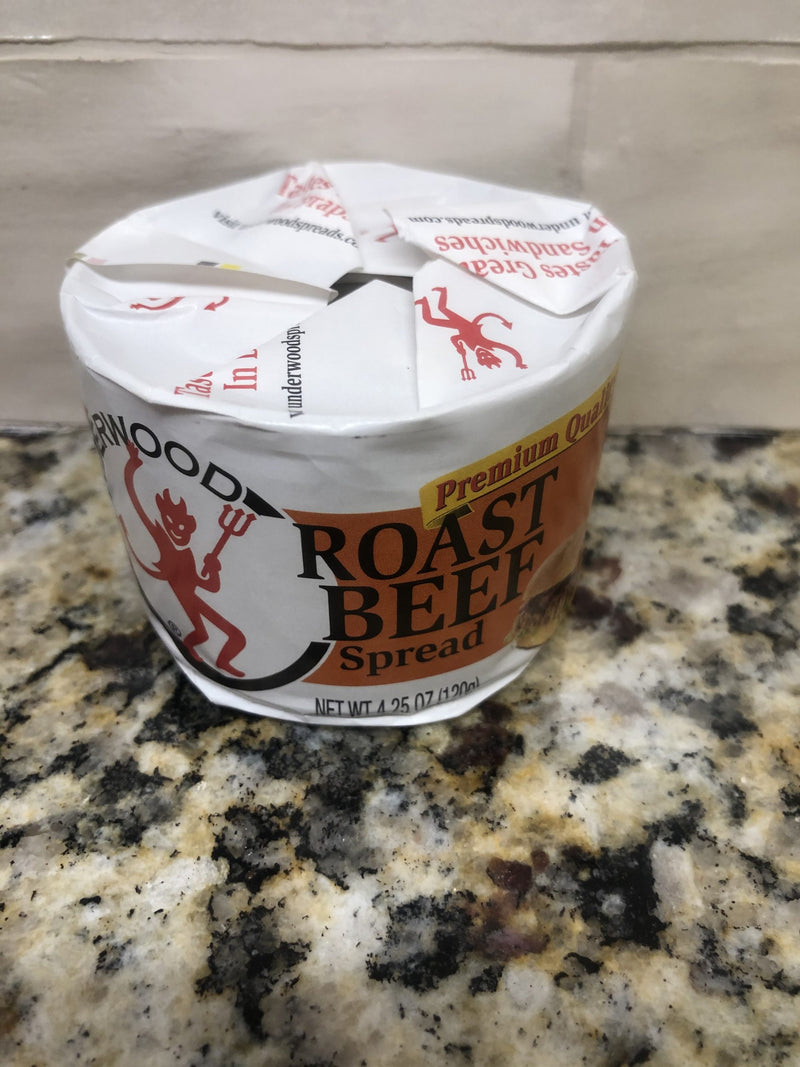 12 CANS Underwood Roast Beef Spread 4.25 oz. Can Sandwich Egg Dip