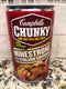 12 Campbell's CHUNKY Minestrone with Italian Sausage Soup 18.8 oz Cans FREE SHIP