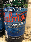 10 CANS Members Mark Canned Atlantic Salmon in water 7 oz. boneless skinless