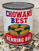 Chowans Best Genuine River Herring Roe 8 oz Can Fish Eggs