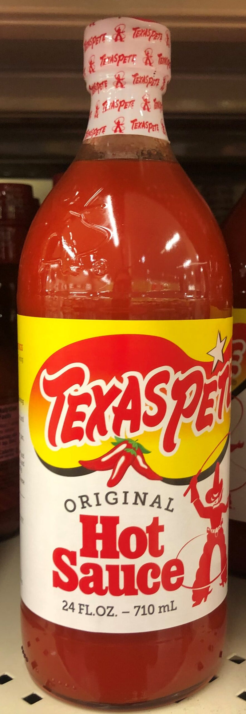 TWO BOTTLES Texas Pete Hot Sauce Pepper Wing 24 oz Tabasco Chili Eggs Grits