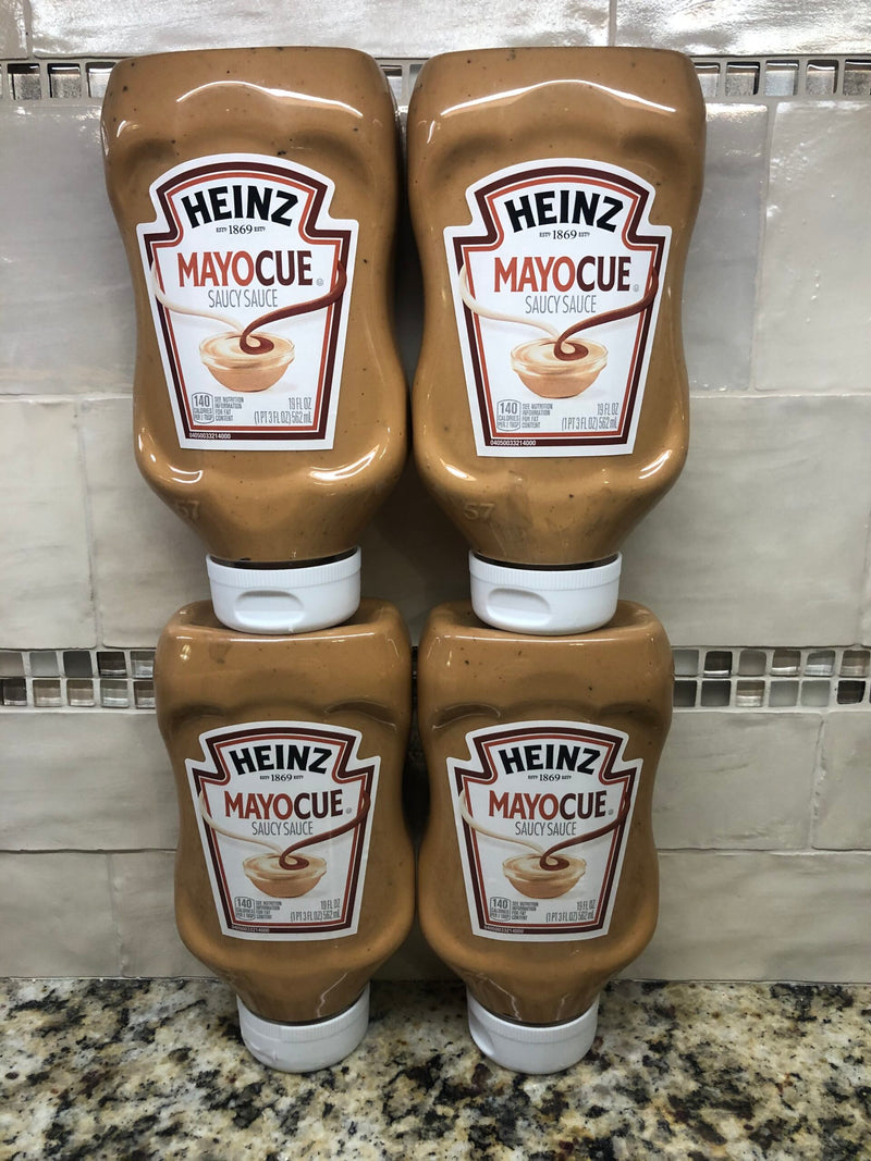 4 BOTTLES Heinz Mayoque Mayonnaise & Barbeque Sauce Mix 16.5 oz Bottle Mayo BBQ