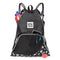 BLACK Paw Print Mobile Dog Gear Dogssentials Drawstring Cinch Sack Food Toys