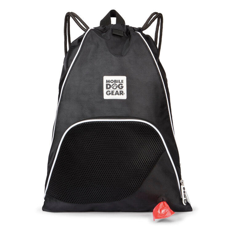 BLACK Mobile Dog Gear Dogssentials Drawstring Cinch Sack Food Puppy Toys