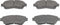 New Front Brake Pad Set for Lexus ES SC 300 Toyota Avalon Camry