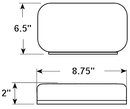 Driver Bargman Tail Light Replacement Lens Camper RV Travel Trailer Pop Up-20013