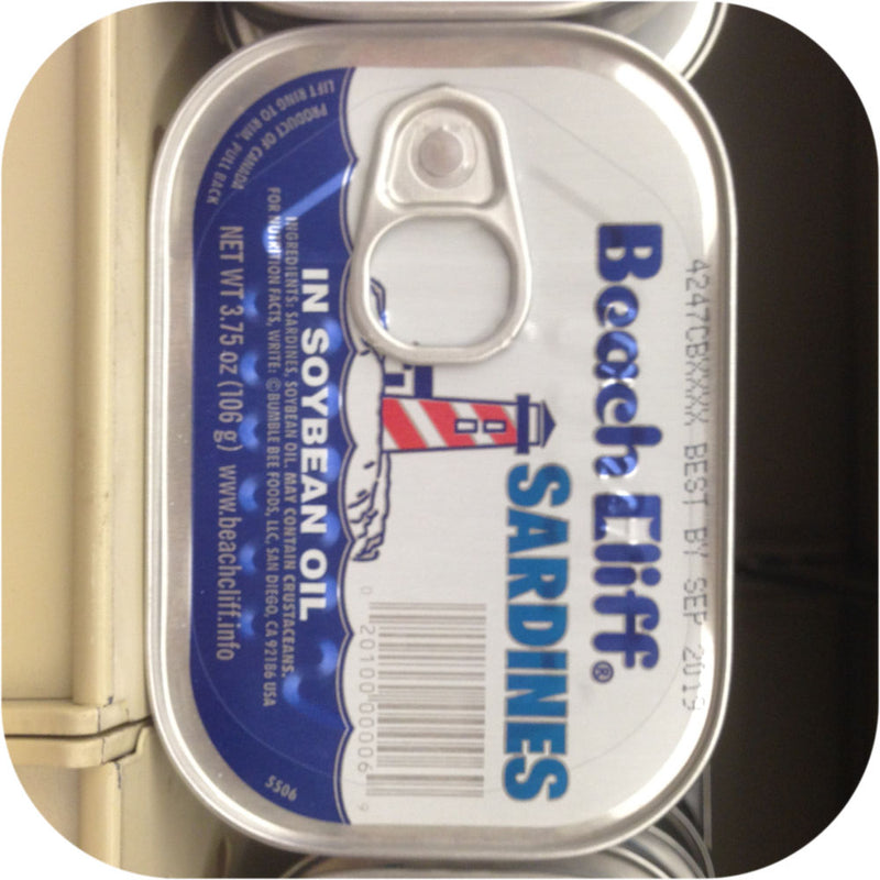 Beach Cliff Sardines in Soybean Oil Herring Steaks Fish Can Snack Kipper-0