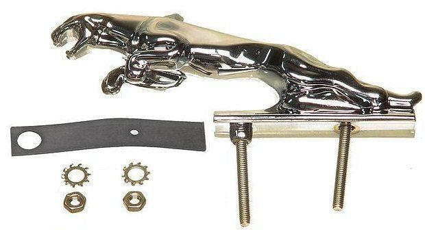 Jaguar Leaping Cat Hood Emblem - Chrome-0