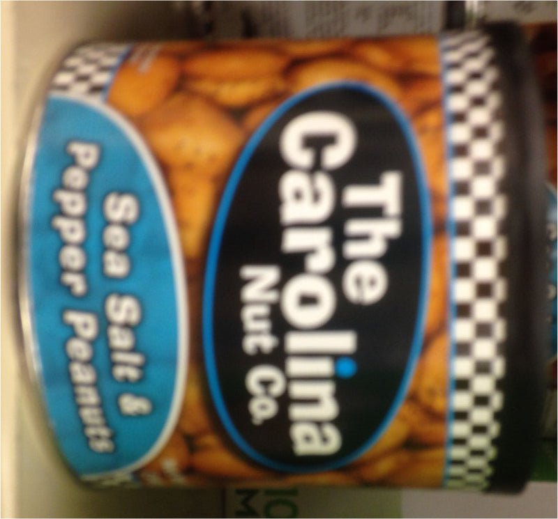 12 oz Can of Carolina Nuts in Sea Salt & Pepper Flavor Peanut Snack Salted-0