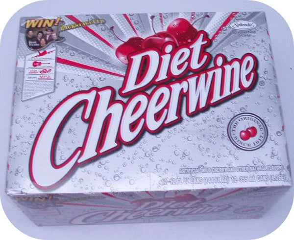 12 pack of DIET CHEERWINE Cans cherry cola soft soda-0