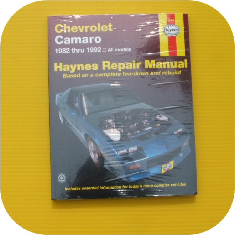 Repair Manual Book Chevy Camaro Z28 RS IROC TPI 82-92-0