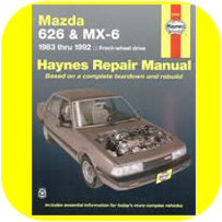 Repair Manual Book Mazda MX-6 626 83-92 Owners & Turbo-0