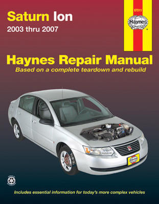 Workshop Repair Manual Book Saturn Ion 03-07 Owners-0