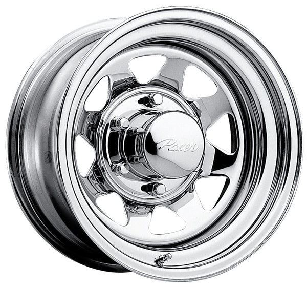 Chrome Wagon Spoke Steel Wheel-0