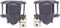 Rear Disc Brake Calipers Pair with Parking Brake-304