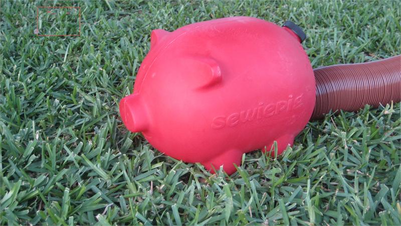 RED Sewiepig Pig Sewer Dump Hose Pipe Cover Camper Travel Trailer Pop Up RV-0