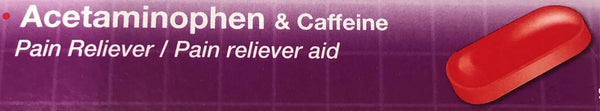 6 Bottles of TENSION HEADACHE RELIEF acetaminophen caffeine tablet 15 ct