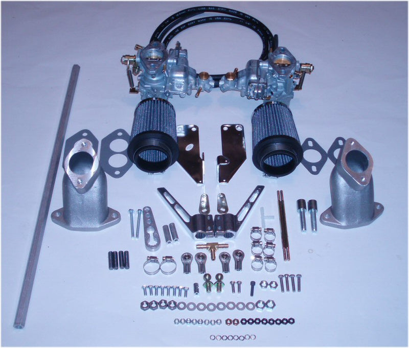 Dual 34's Weber Carb Kit for VW Bug Beetle Dune Buggy-0