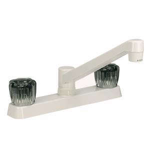 Dura Kitchen Sink Faucet Camper RV Travel Trailer Pop Up Plumbing Water White-20105