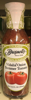 Braswell's Vidalia Onion & Summer Tomato Salad Dressing 12 oz Bottle Vinaigrette