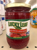 3 JARS Lucky Leaf Red Spiced Apple Rings Slices 14.5 oz can fruit