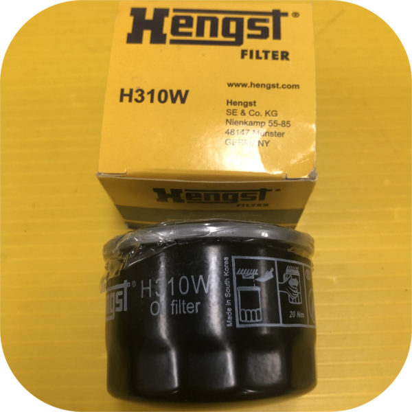 Hengst H310W Oil Filter Kit for Smart FourTwo Pure Passion Cabrio Smartcar Four Two-23094