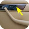 RIGHT Headrest Adjustment Button Mercedes Benz 81-93 (eBay #300214611570, a52daveh)-10632