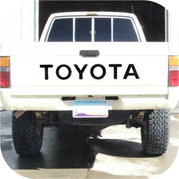 Toyota Pickup Truck Tailgate Letters Sticker BLACK Vinyl Decal Tacoma-20836