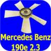 Water Pump Fan Blade Mercedes Benz 190 e 2.3 190e 84-93-9867