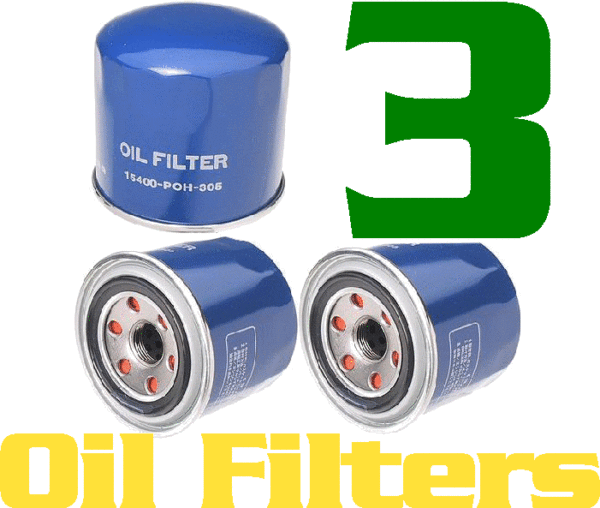 3 Oil Filters Mitsubishi 3000GT Diamante Galant Montero-5329