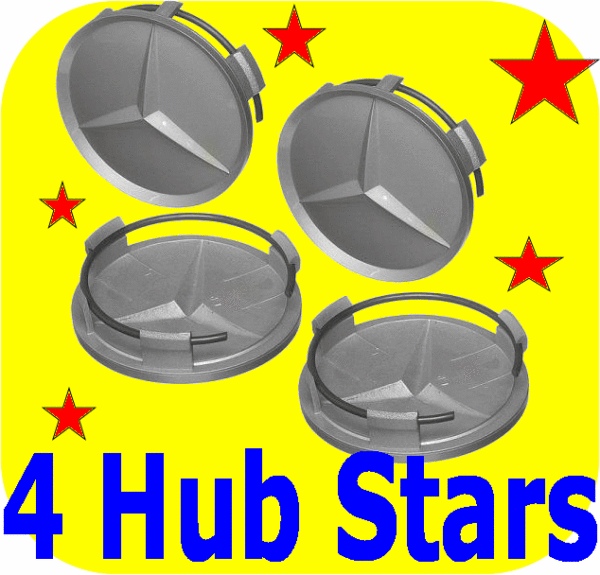 4 Hub Cap Stars Mercedes Benz C 220 230 280 C36 34 202-4610