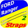 2 Bed Tailgate Hinge Straps Cables Ford Ranger Pickup Truck 94-03 4wd 2wd Pair-7098
