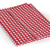 52"X84" Red White Gingham Tablecloth Pinic Folding Camper RV Vinyl Table Spread-19901