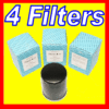 4 Oil Filters for Lexus GS400 GS470 GX470 LS400 LS430-11741