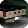 BLACK 87-93 Ford Pickup Truck Fleetside Bronco Tailgate Vinyl Letters Decal Rear-0