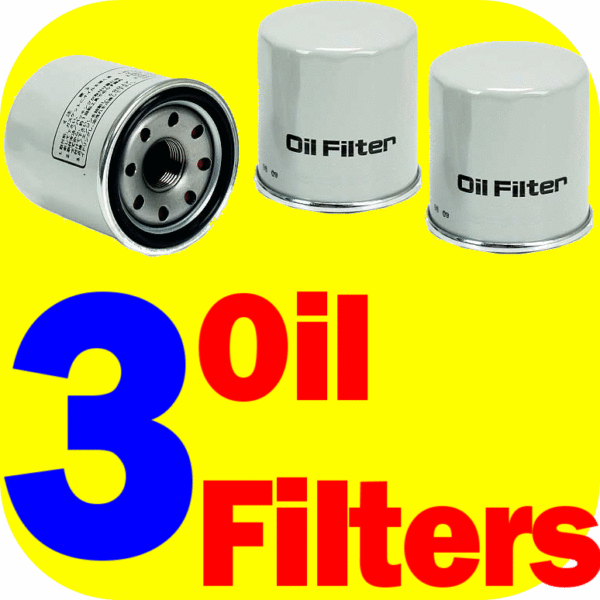 3 Oil Filters Honda CBR600 F4i RR VFR800 Interceptor-8576
