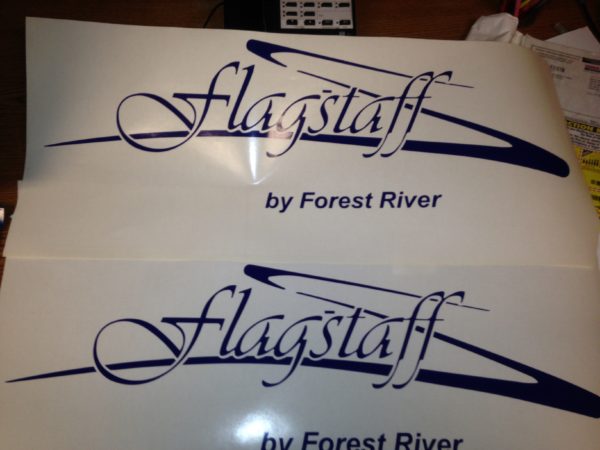 Decals for FlagStaff by Forest River Camper Pop Up Travel Trailer Stickers RV 2-19575